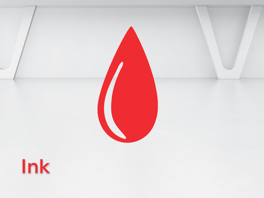 Ink Ethanol Acetone, red