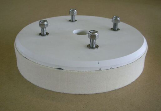 PVC DISC WITH POLISHING FELT FOR MASTER & Ni PLATES Diam.: 210 mm High Density polishing felt.
